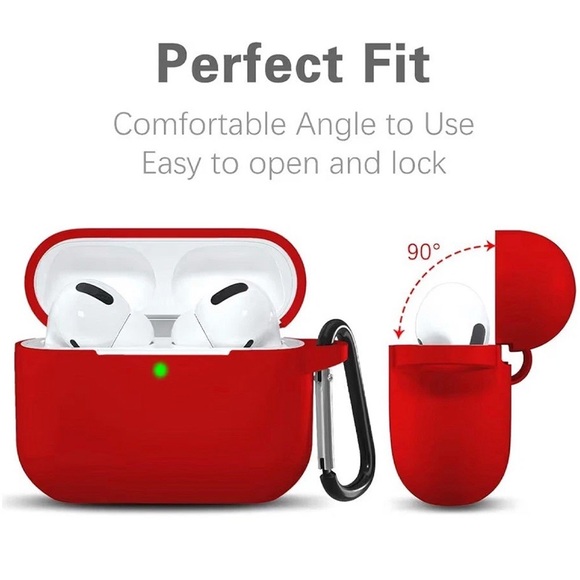 AirPods Pro Red Case Cover - Picture 2 of 9